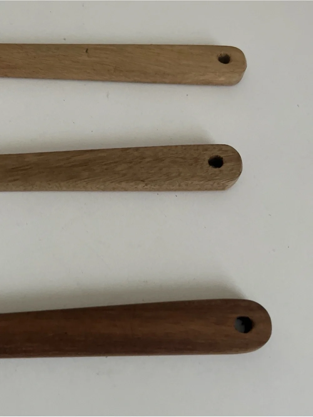Pioneer Woman Wooden Utensils Spoon Slotted Spoon Teakwood Logo 3 Piece